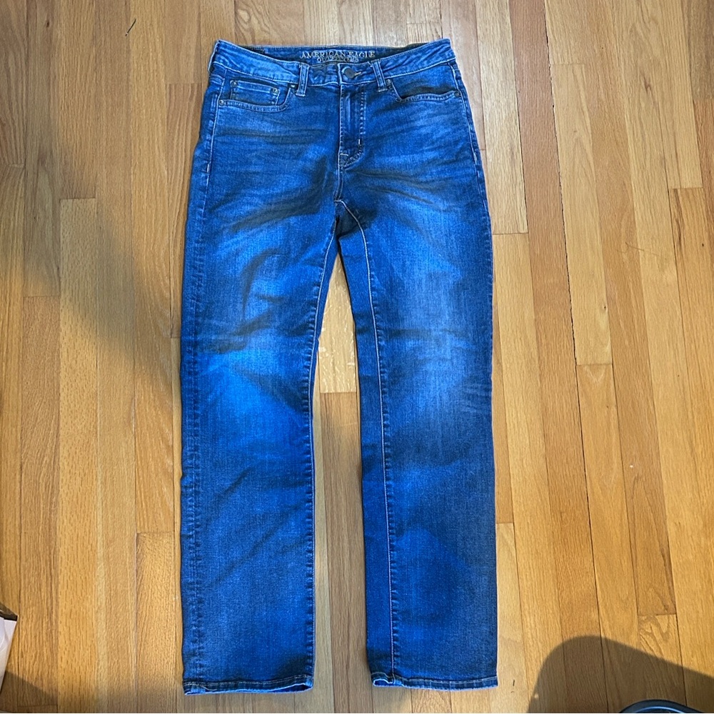 American Eagle Outfitters Men's Blue Jeans. Extreme flex Original Fit